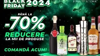 Reduceri de pana la 70% de Black Friday la FineStore: Barbatii care se respecta stiu de unde sa aleaga cele mai fine bauturi la cele mai bune preturi