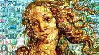"Venus" a lui Botticelli a fost recreata prin alaturarea a 1.096 fete, pentru campania Samsung "Everyone Is Art" impotriva cancerului de san