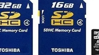 Card de 32 GB de la Toshiba