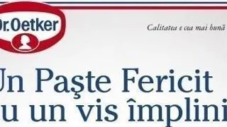 Un Paste Fericit cu un vis implinit!