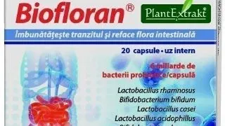Biofloran imbunatateste tranzitul si reface flora intestina